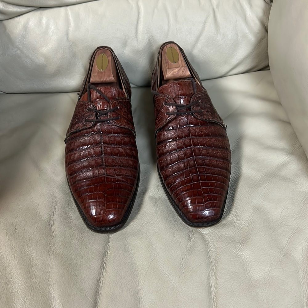 Genuine crocodile brown, David Eden, size 10